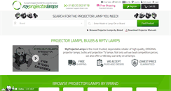 Desktop Screenshot of myprojectorlamps.eu