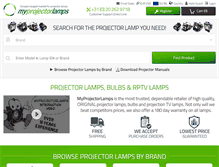 Tablet Screenshot of myprojectorlamps.eu