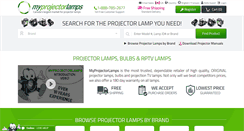 Desktop Screenshot of myprojectorlamps.ca