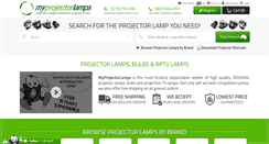 Desktop Screenshot of myprojectorlamps.com.au