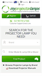 Mobile Screenshot of myprojectorlamps.com.au